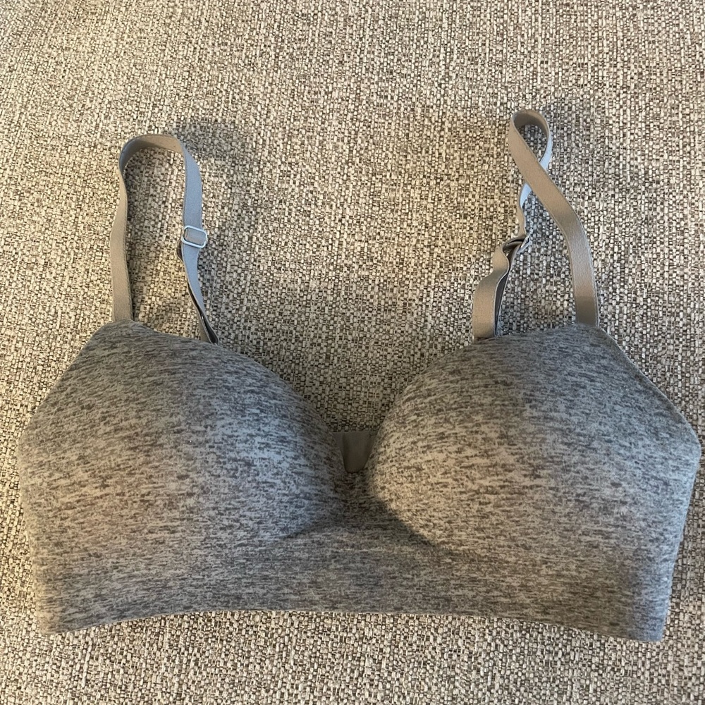 Soma Enbliss Womens wireless gray bra size 34B